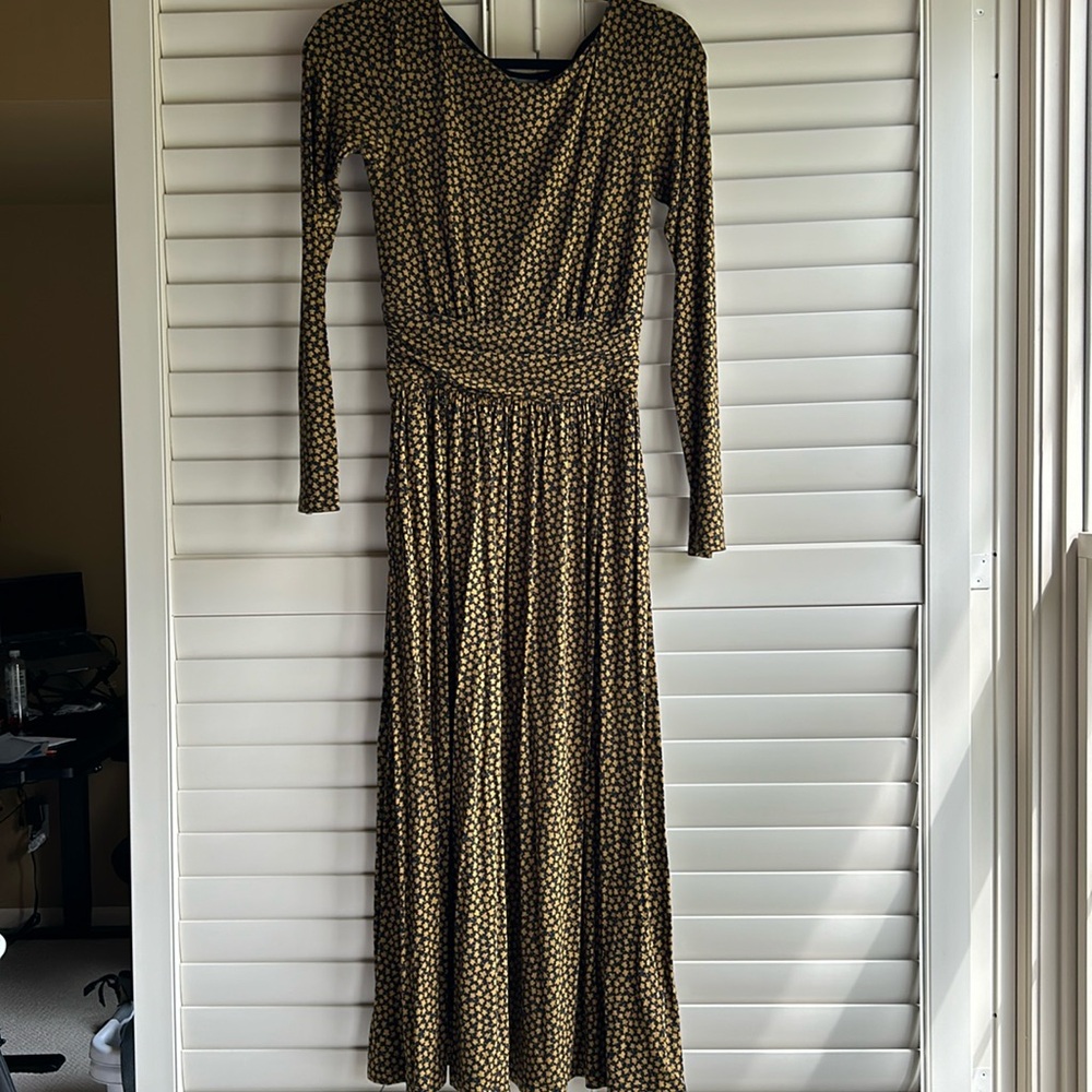 Boden long sleeve midi dress size 4